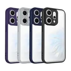 Cor Caramelo Transparente Silicone Caso OPPO Reno 14 Pro 14F 5G Embalagem TPU Pára-Choques À Prova De Choque Claro Casos