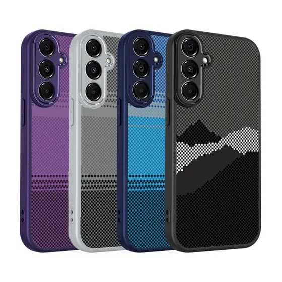 Graffiti Kevlar Textura Caso De Telefone Samsung Galaxy M56 M55 M54 M53 M51 M36 M35 M34 M33 M32 M31 M30S Embalagem Elega