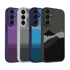 Graffiti Kevlar Textura Caso De Telefone Samsung Galaxy M56 M55 M54 M53 M51 M36 M35 M34 M33 M32 M31 M30S Embalagem Elega