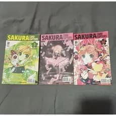 Mangá Sakura Card Captors Volumes 5, 18 e 20 - Versão Antiga JBC (USADOS)