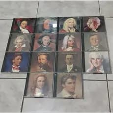 Coleção Grandes Compositores Abril Lote com 14 CDs Música Clássica Beethoven Mozart Bach Chopin