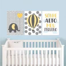 KIT DE QUADROS DECORATIVOS LINHA INFANTIL