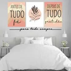 KIT DE NICHOS DECORATIVOS FÉ E GRATIDÃO