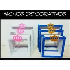NICHOS DCORADOS COM KIT COM 3PCS  PARA SALA QUARTO COZINHA BANHEIRO