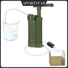 Sistema de filtragem de bomba purificadora de água com filtro de 0,01 mícron Equipamento portátil de sobrevivência de