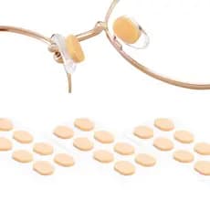 Kit 12 Pares Plaqueta Adesiva para Óculos Modelo Oval Antiderrapante Almofada de Nariz