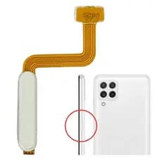 Flex Botão Power Biometria A22 4g A225 M22 4g M225 M31 M315 M32 M325 M51 M515 Branco (SEM BIOMETRIA)