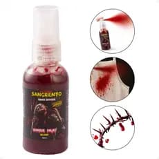 Sangue Fake Artificial Maquiagem Artistica Sangrento em Spray 60ml