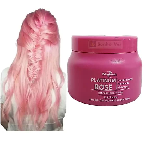 Matizador Rosa Bebe 250g Mairibel Cosméticos