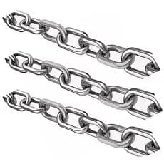 Corrente Elo Curto Soldada 4,0mm (5/32") Galvanizada - Selecione a quantidade de metros