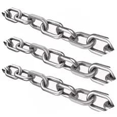 Corrente Elo Curto Soldada 3,2mm (1/8") Galvanizada - Selecione a quantidade de metros