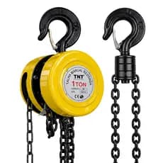 Talha Manual 1 Tonelada 1000kg Com Corrente 3 ou 5 Metros Guincho Elevação Tnt