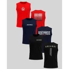 KIT REGATA MASCULINA TREINO DRY FIT GOCARDI - 3 REGATAS