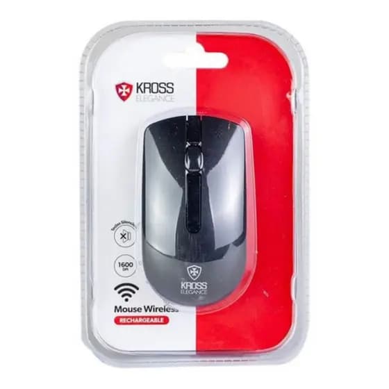 Mouse Recarregável Sem Fio Kross Elegance Silencioso Não Precisa De Pilha