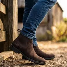 Botina Chelsea Masculina Bota Couro Camurça Texana Casual Conforto