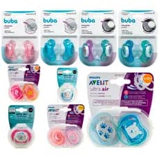 Chupeta de bebe ultra air soft bico de bebe silicone comfort Buba lançamento