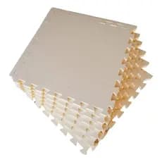 Creme bege Kit 6 Tatames 20mm 50x50x2cm