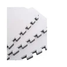 Kit 16 Tatames Tapetes EVA 50x50x4cm 40mm Dupla Face Cinza com Preto