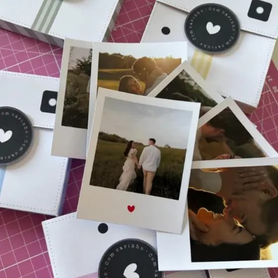 Fotos Polaroid Personalizadas com caixinha presente criativo
