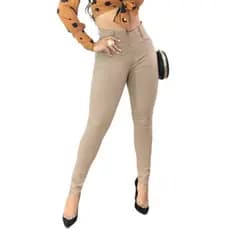 Calça Feminina Bengaline Com Cinto Pronta Entrega