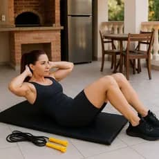 Colchonete sem Estampa Academia Corda de Pular Treino Funcional Fitness CrossFit Lançamento Envio Rápido