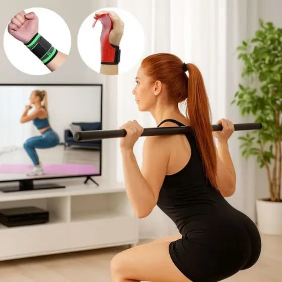 Barra Pump Oca 1,20 cm Hand Grip Luvar Palmar  Resistente Munhequeira Punho Musculação Treino CrossFit Academia