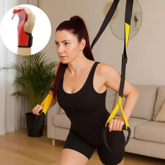 Fita De Suspensão Funcional Pilates TRX Pilates Fisioterapia Hand Grip Para Crossfit Luva Crossfi Lançamento