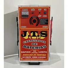 Carregador de Bateria 50 A com Auxiliar de Partida Tipo Carrinho JTS-003