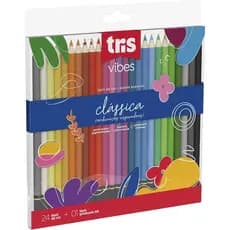 Lapis Cor Tris Vibes 24 Cores Classica + 1 Lapis 6B