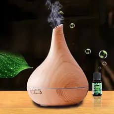 Difusor Umidificador de Ar & Aromatizador de Ambientes Usb Tipo Madeira decoração