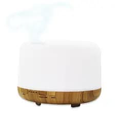 Difusor De Aromas Eletrico Aromatizador Air 500ml Essencial Oleo 7 Cores LED Com Controle