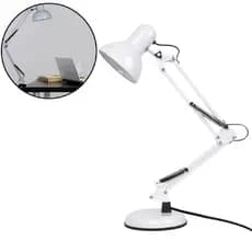 Luminária Articulada De Mesa Quarto Escritorio Sala Com Base