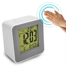 Relogio De Mesa Quadrado Despertador Temperatura e Data Pilla AAA