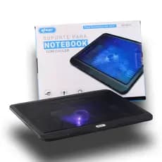 Base Notebook Suporte 15,6 Com Led Azul Cooler silencioso Alto Desempenho