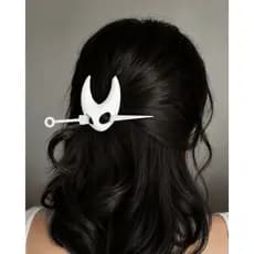 Presilha de Cabelo Hollow Knight Hornet | Grampo de Cabelo Gamer Cosplay Impresso em 3D