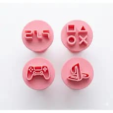 Kit 4 Carimbos para brigadeiro Playstation 5 | Marcadores de confeitaria
