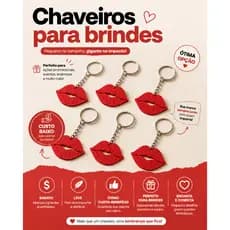 Kit 10/20/30/50 Chaveiros para Brindes e Lembrancinhas | Eventos, Empresas, Festas e Ações Promocionais