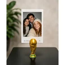 Porta Foto Polaroid Taça World Cup  – Suporte Decorativo Criativo