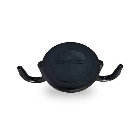 08 Tampa Com Gancho Para Pedestal Organizador De Filas Preto