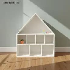 Mini Armazenamento Em Formato De Casa Branca Ra 7 Slots Para Armazenar Lábios , Pequenas Joias E Decoração De Mesa