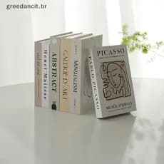 MA Caixa De Armazenamento De Livros Falsos De Luxo Aberto Decoração De Casa Moda Paris Decorativos Interiores Mesa De Ce