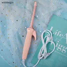 WIT 9mm Modelador De Cabelo Elétrico Cerâmica Coag Curling Ferro Unisex Varinha Estilo Doméstico Rolo Vacilar 20W WI
