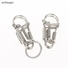 WIT Mens Chaveiro De Aço Inoxidável Bolsa Pingente Com Cintura Artesanal Pendurado Design WI