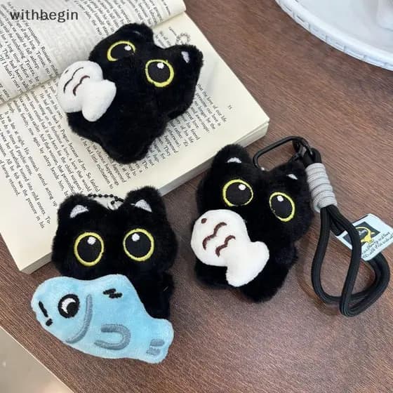 WIT Bonito Dos Desenhos Animados De Pelúcia Bla Gato Chaveiro Saco Pingente Decoração Kawaii Boneca Brinquedo Carro Aces
