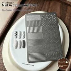 WIT Wave Points Padrão Placas De Estampagem De Unhas De Aço Inoxidável Para Manicure Francesa Artística WI