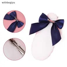 dfd 1 Par De Grampos De Cabelo Com Orelhas De Coelho , Fita , Laço , Grampo , Fantasia , Cosplay ,