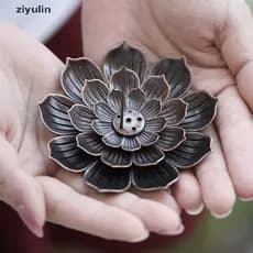 【 CVC 】 Queimador De Incenso De Liga Suporte De Bastão Placa Buddhism Bobina Censer