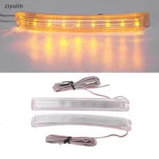 CVC 2 Unidades Universal Macio Âmbar 9 SMD12V LED Luz Indicadora Do Espelho Retrovisor Carro CV