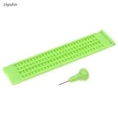 CVC Plástico Braille Wrig Slate School Portátil Prático Com Stylus Practice CV