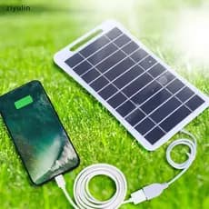 Painel Solar CVC 2W Com USB , À Prova D'água , Caminhadas E Acampamento , Portátil , Banco De Carregamento De Celular ,
